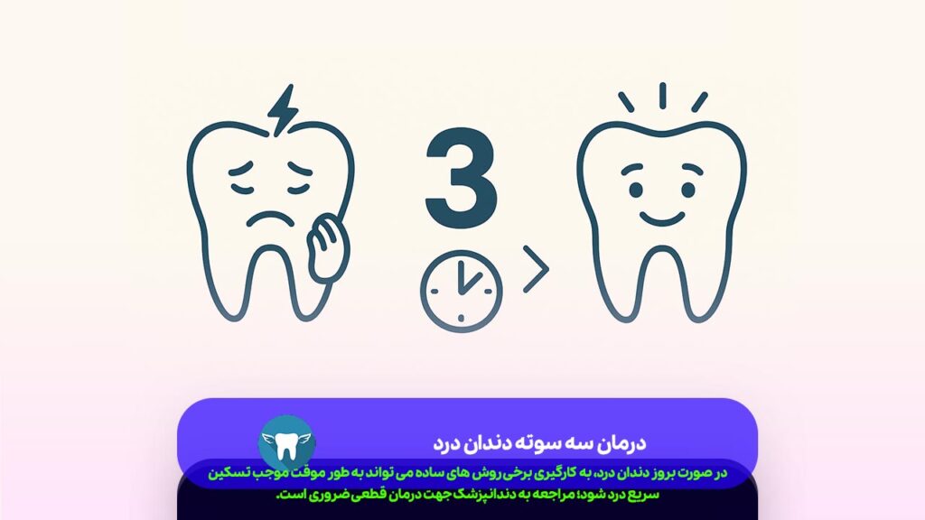 درمان سه سوته دندان درد